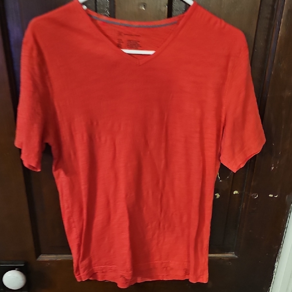 INC International Concepts Red Short Sleeve Tee